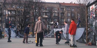 Minirampenanlage Volkspark Friedrichshain, Totalaufnahme