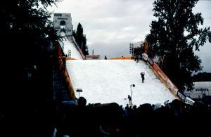 Die Snowboard-Rampe